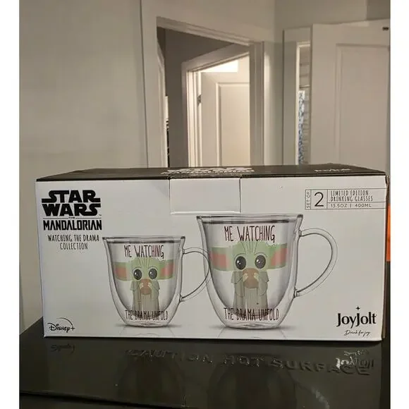 Star Wars Baby Yoda Drinking Glasses - Picture 2 of 4